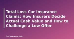 Total Loss Car Insurance Claims: How Insurers Decide Actual Cash Value and How to Challenge a Low Offer - featured image