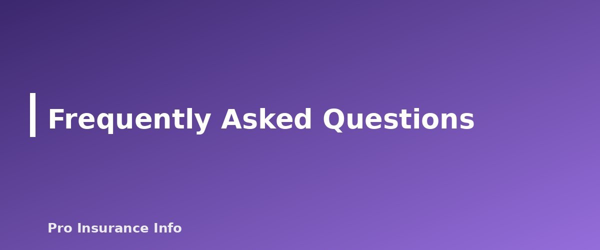 Frequently Asked Questions - section banner for Total Loss Car Insurance Claims
