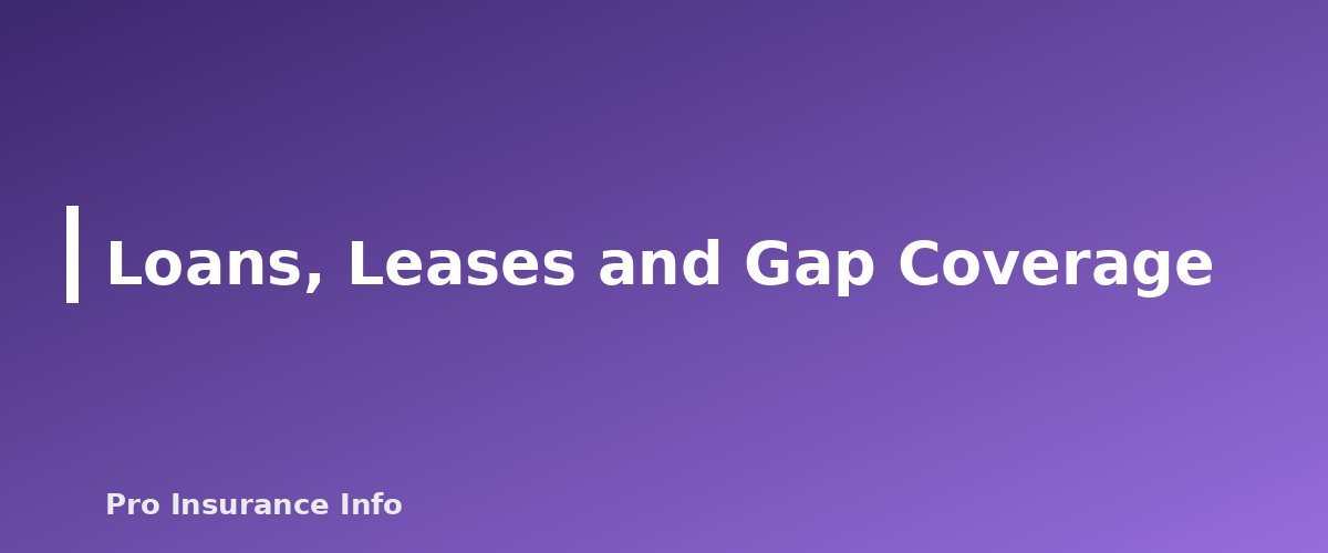 Loans, Leases and Gap Coverage - section banner for Total Loss Car Insurance Claims