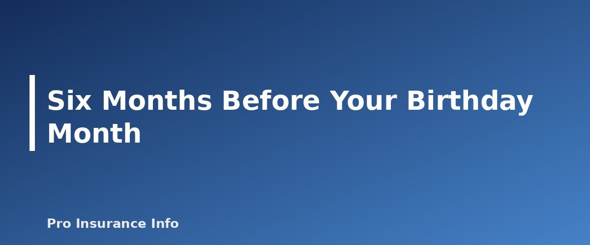 Six Months Before Your Birthday Month - section banner for Turning 65 Checklist