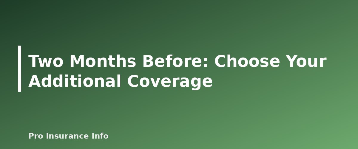 Two Months Before: Choose Your Additional Coverage - section banner for Turning 65 Checklist