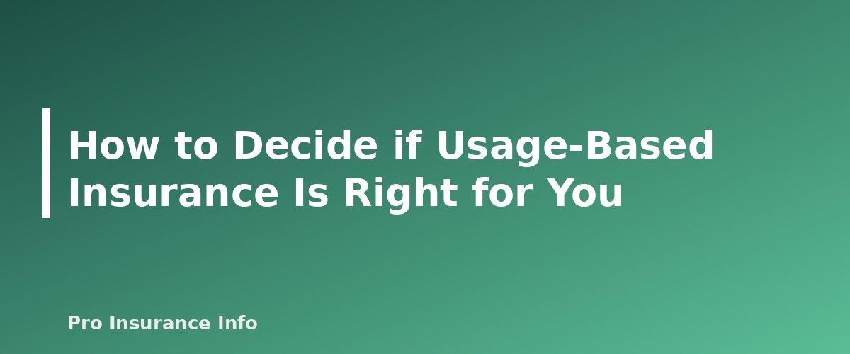 How to Decide if Usage-Based Insurance Is Right for You - section banner for Usage-Based Car Insurance