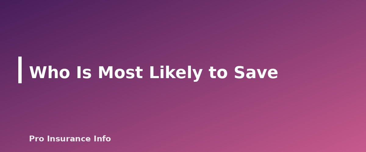 Who Is Most Likely to Save - section banner for Usage-Based Car Insurance