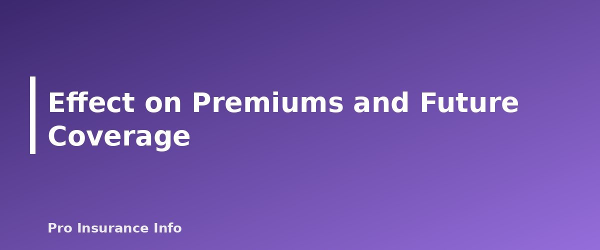 Effect on Premiums and Future Coverage - section banner for Water Backup Coverage Explained