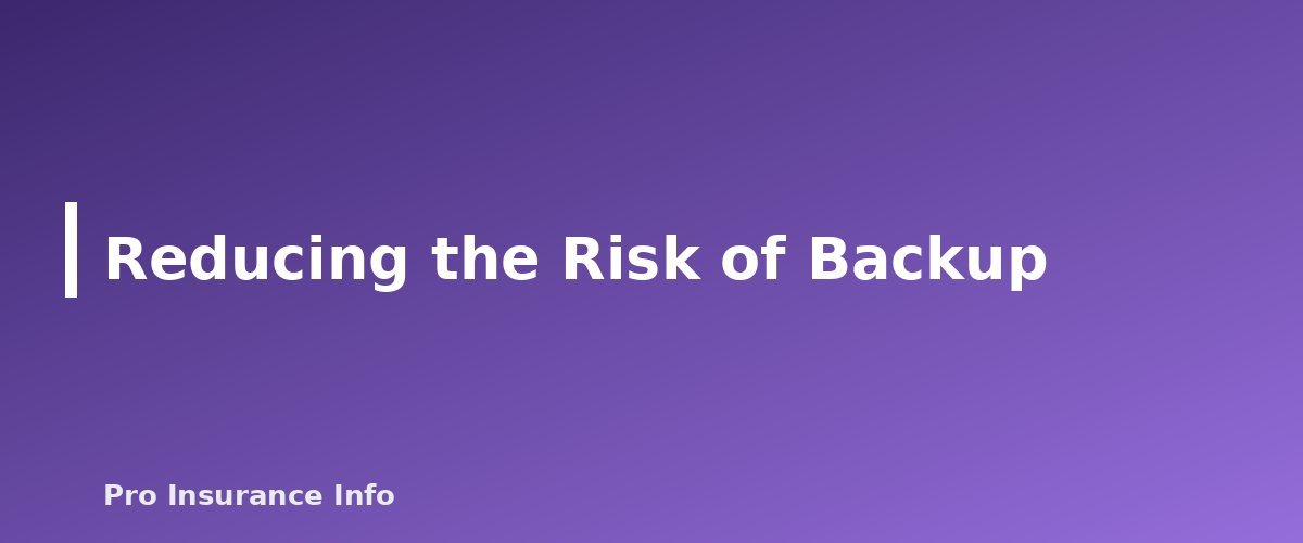 Reducing the Risk of Backup - section banner for Water Backup Coverage Explained