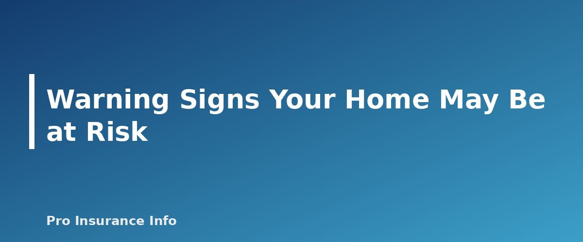 Warning Signs Your Home May Be at Risk - section banner for Water Backup Coverage Explained