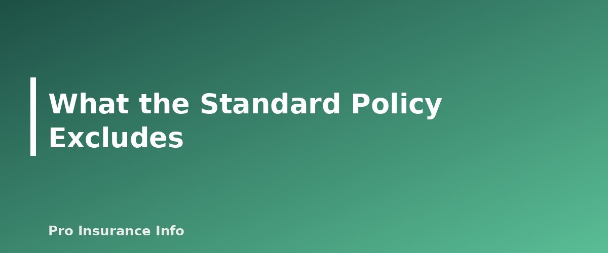 What the Standard Policy Excludes - section banner for Water Backup Coverage Explained