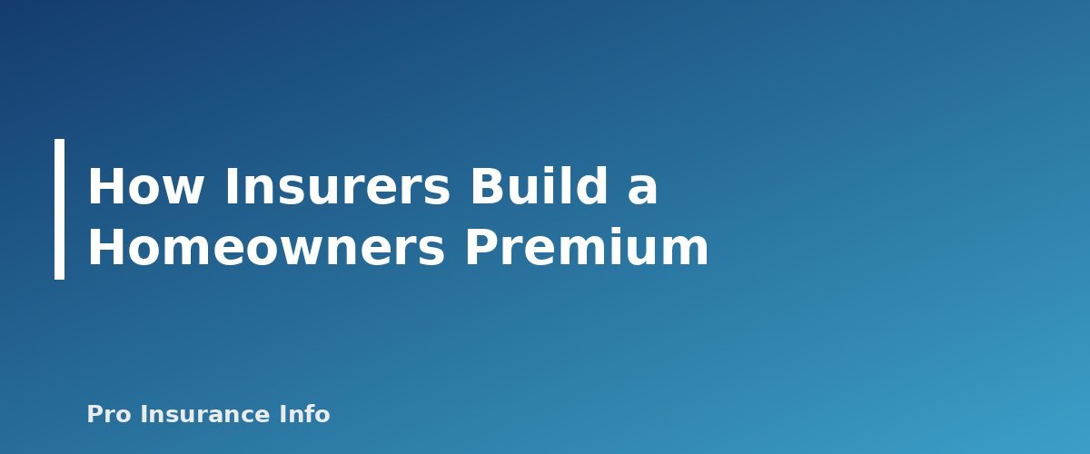 How Insurers Build a Homeowners Premium - section banner for What Raises Your Homeowners Insurance Premium (and What Does Not)