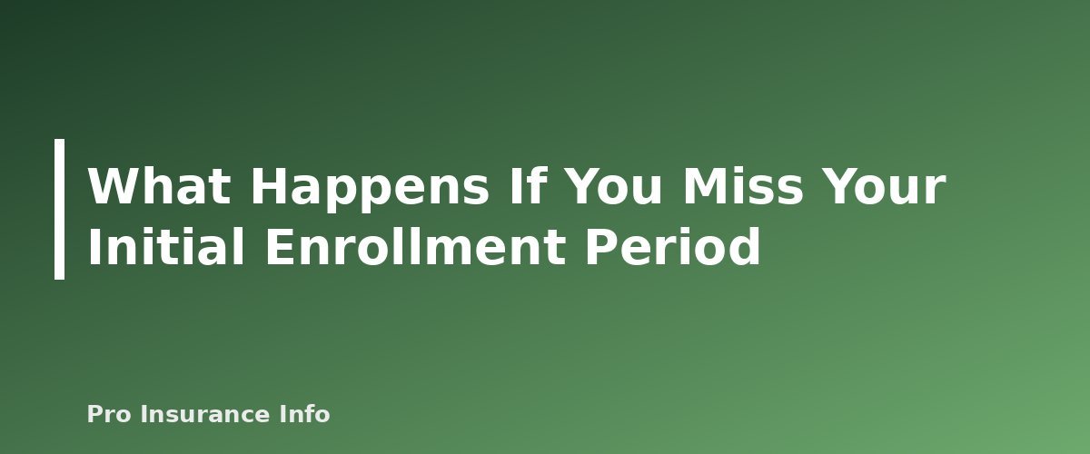 What Happens If You Miss Your Initial Enrollment Period - section banner for When to Sign Up for Medicare