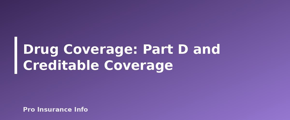 Drug Coverage: Part D and Creditable Coverage - section banner for Working Past 65