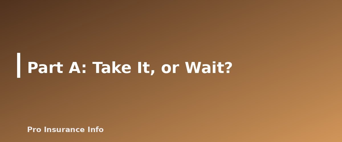 Part A: Take It, or Wait? - section banner for Working Past 65